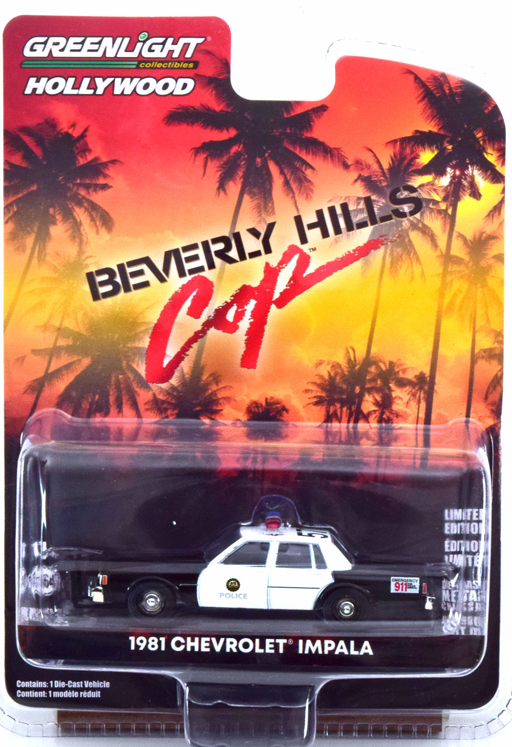 CHEVROLET IMPALA BEVERLY HILLS COP 1981 (ДЛИНА МОДЕЛИ 6-10 СМ)