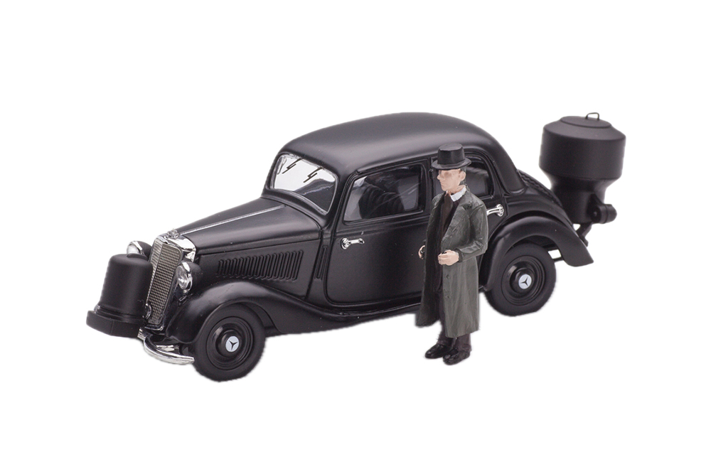 MERCEDES-BENZ 170V ГАЗОГЕНЕРАТОРНЫЙ, С ФИГУРКОЙ , ЧЕРНЫЙ