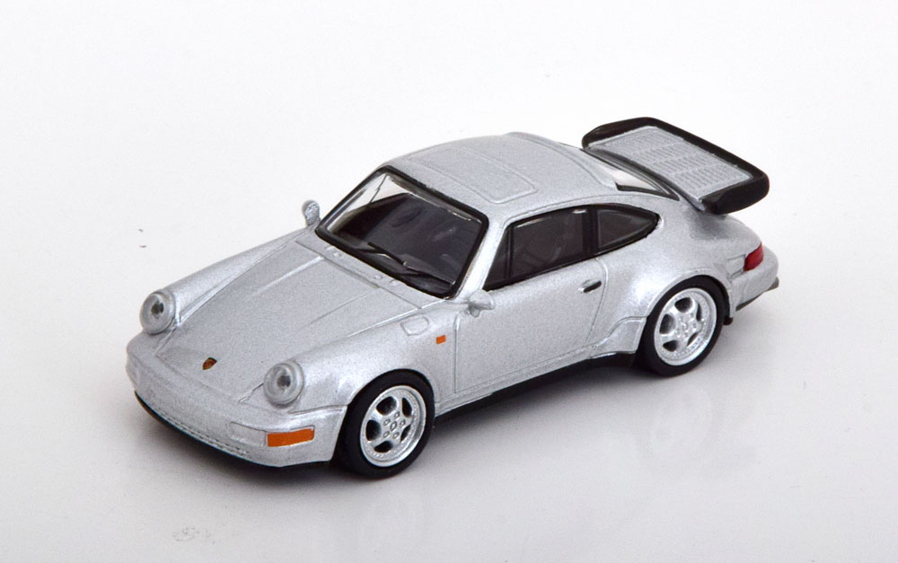 PORSCHE 911 (964) TURBO 3 6 SILVER (ДЛИНА МОДЕЛИ 6-10 СМ)