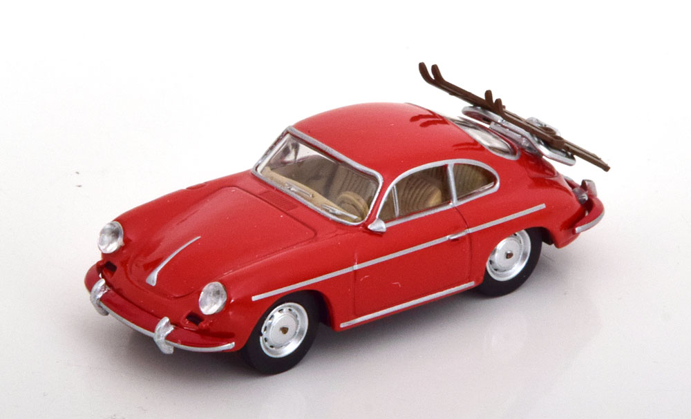PORSCHE 356 CARRERA 2 SKI RED (ДЛИНА МОДЕЛИ 6-10 СМ)