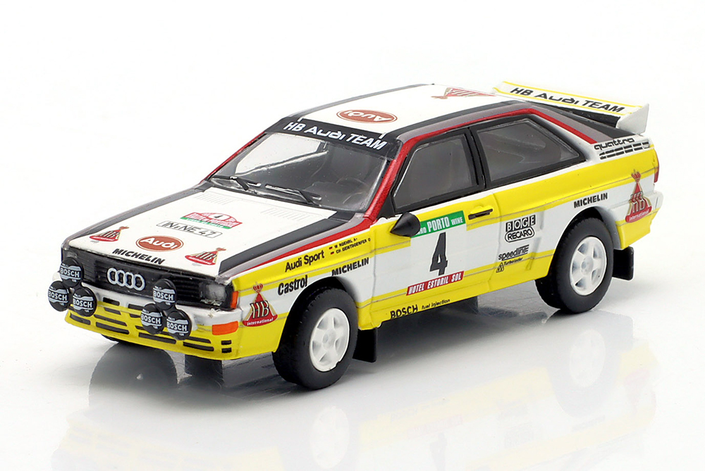 AUDI QUATTRO A2 #4 6TH RALLYE PORTUGAL 1984 RÖHRL, GEISTDÖRFER / АУДИ КВАТТРО A2 6 МЕСТО РАЛЛИ ПОРТУГАЛ РЁРЛ ГАЙСТДЁРФЕР