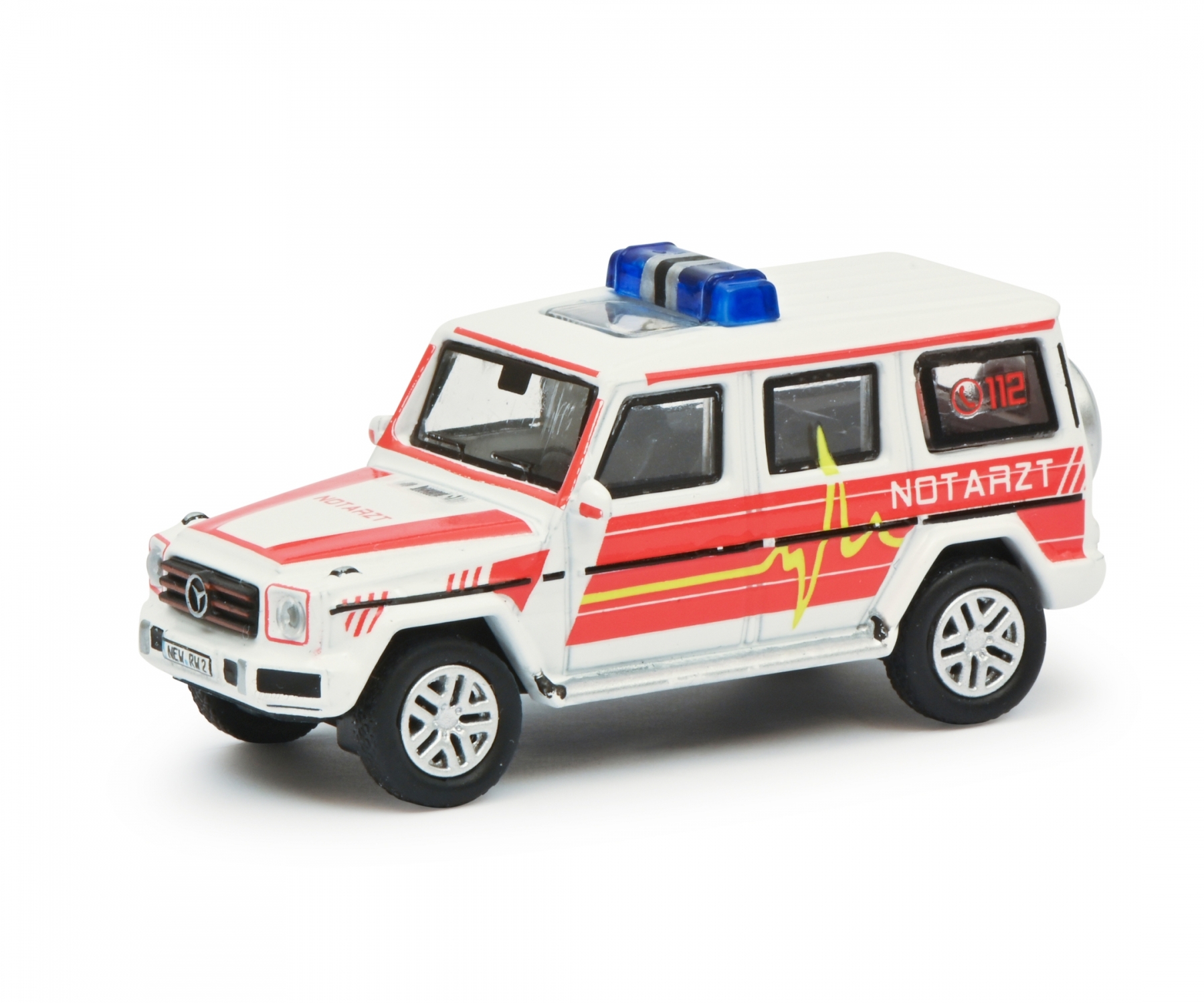 MERCEDES-BENZ G-CLASS 1995 W463 NOTARZT СКОРАЯ ПОМОЩЬ (ДЛИНА МОДЕЛИ 3-5 СМ)