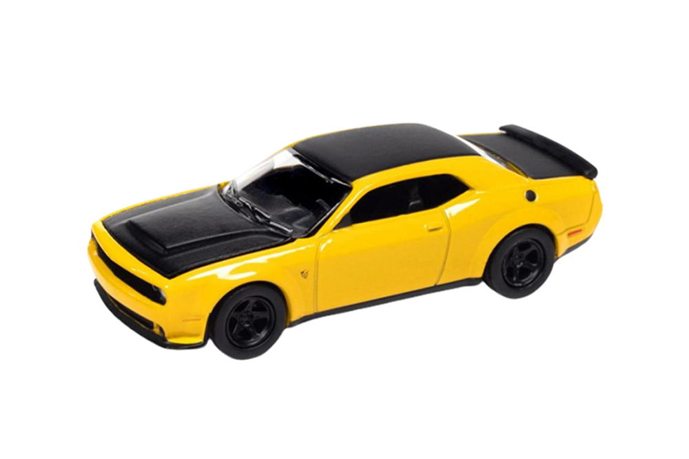 DODGE CHALLENGER DEMON 2018 YELLOW (ДЛИНА МОДЕЛИ 6-10 СМ)