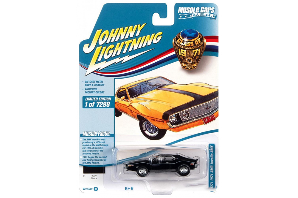 AMC JAVELIN AMX 1971 BLACK (ДЛИНА МОДЕЛИ 6-10 СМ)