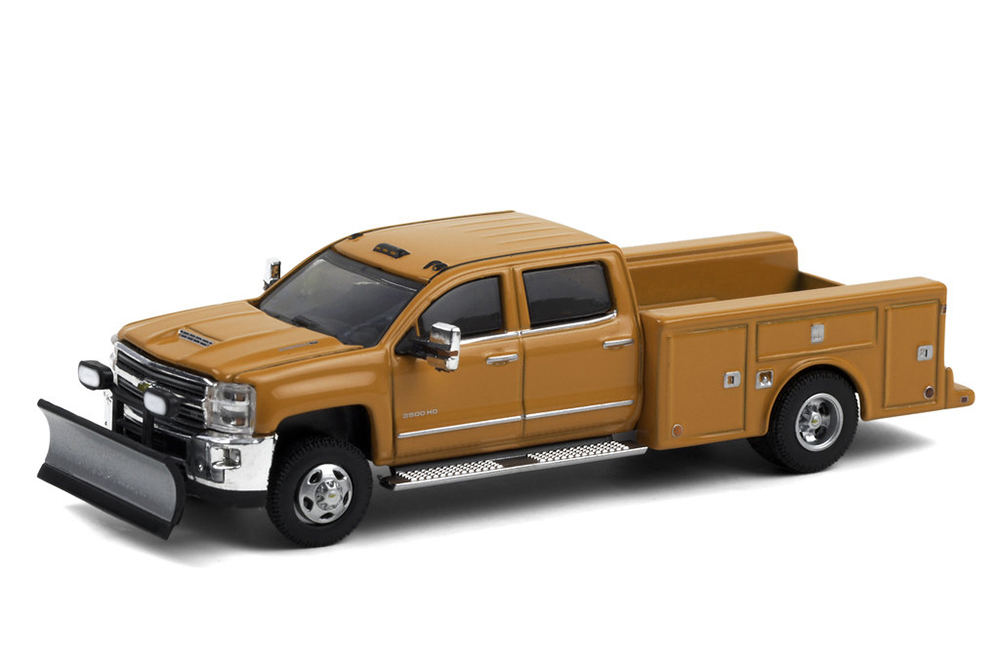 CHEVROLET SILVERADO 3500 DUALLY SERVICE BED 2018 ОРАНЖЕВЫЙ (ДЛИНА МОДЕЛИ 6-10 СМ)