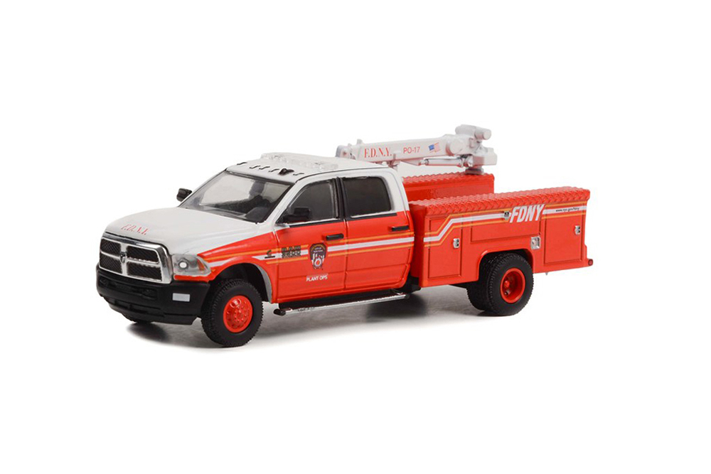 RAM 3500 DUALLY CRANE TRUCK FIRE DEPARTMENT CITY OF NEW YORK (FDNY) 2018 (ДЛИНА МОДЕЛИ 6-10 СМ)