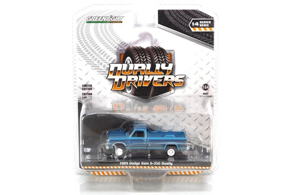 DODGE RAM D-350 DUALLY ПИКАП 1989 TWILIGHT BLUE METALLIC (ДЛИНА МОДЕЛИ 6-10 СМ)