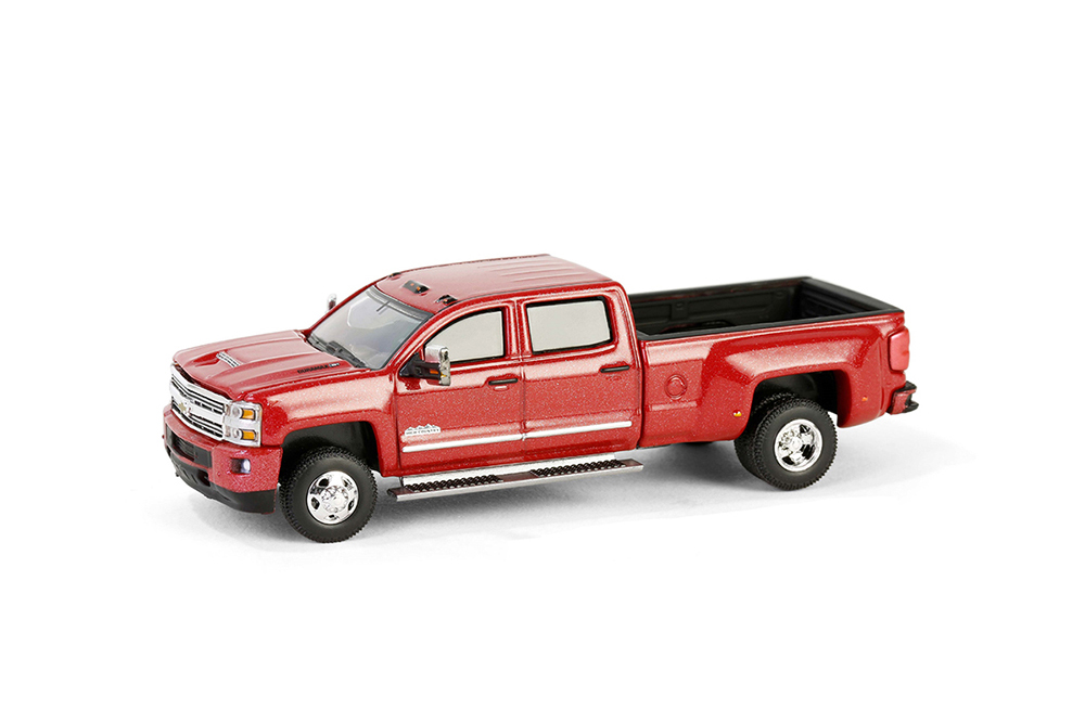 CHEVROLET SILVERADO HD 3500 HIGH COUNTRY ПИКАП 2018 CAJUN RED METALLIC (ДЛИНА МОДЕЛИ 6-10 СМ)