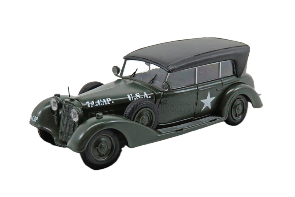 MERCEDES-BENZ 770W CABRIOLET CLOSED U.S.A. ARMY (1945), MILITARY GREEN BLACK