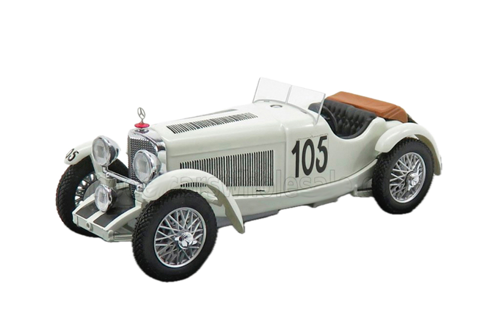 MERCEDES-BENZ SSK SPIDER #105 MILLE MIGLIA (1931) F.MAINO - E.STRAZZA, WHITE
