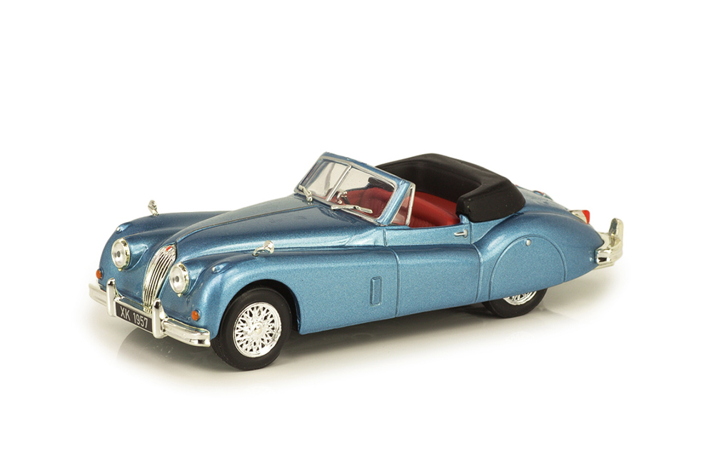 JAGUAR XK140 ROADSTER YEAR 1957 LIGHT BLUE METALLIC