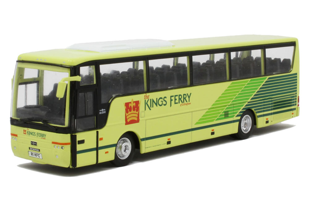 SCANIA L94 VAN HOOL ALIZEE T9 COACH "THE KINGS FERRY" 199, YELLOW / GREEN