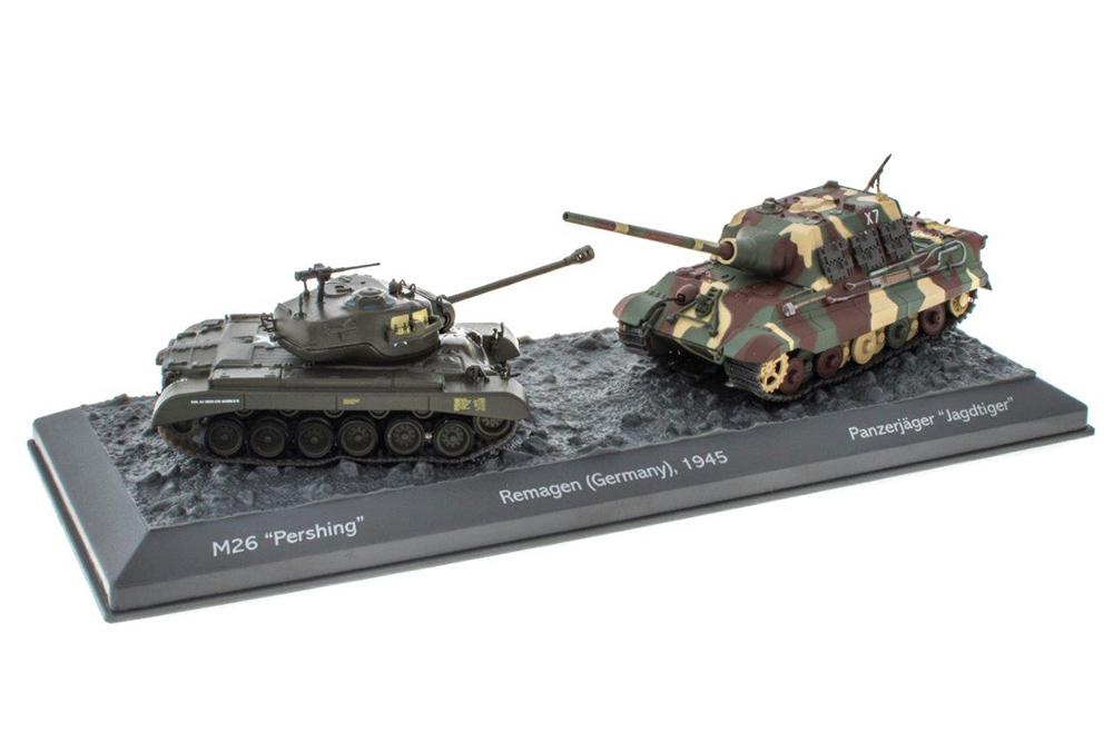 TANK M26 PERSHING AND PANZERJAGER JAGDTIGER 1945 / 2 ТАНКА (НАБОР БИТВА ПРИ РЕМАГЕНЕ ГЕРМАНИЯ 1945)