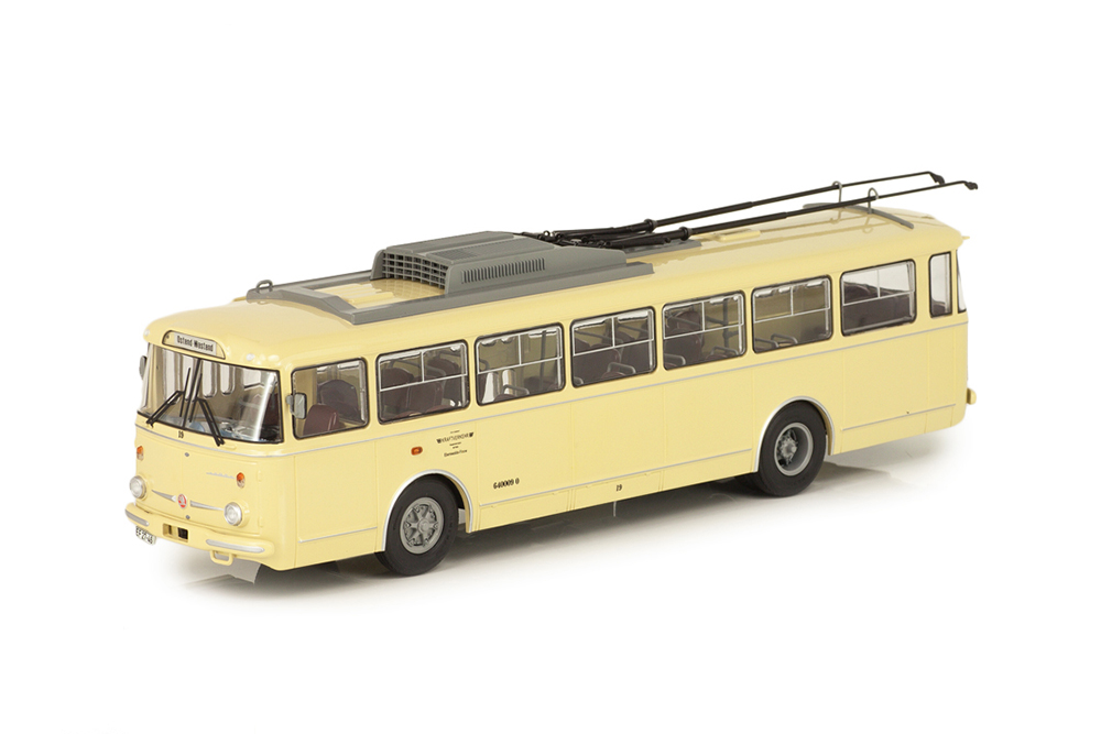 SKODA 9TR ТРОЛЛЕЙБУС EBERSWALDE 1961 БЕЖЕВЫЙ