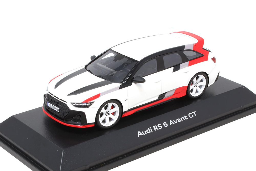 AUDI A6 RS6 AVANT GT SW STATION WAGON 2023, WHITE RED GREY