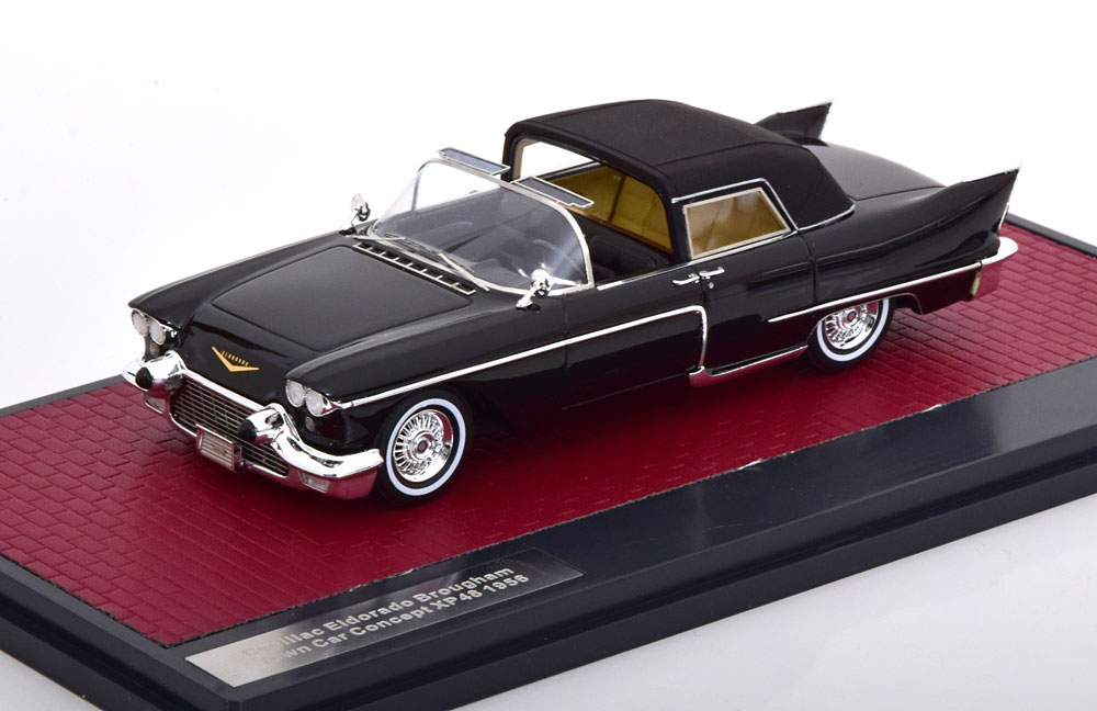 CADILLAC ELDORADO BROUGHAM TOWN CAR CONCEPT XP48 ROOF OPEN 1956 BLACK