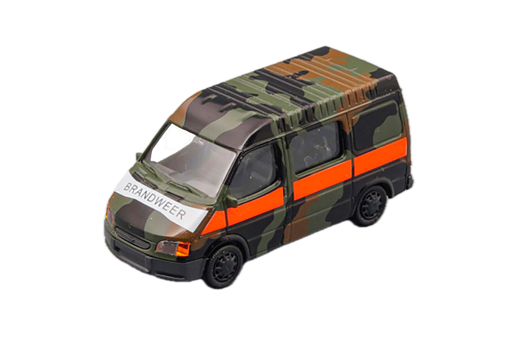 FORD TRANSIT HALBBUS MD "BRANDWEER", BRONZE GREEN / BROWN / BLACK / LUMINOUS RED / WHITE (ДЛИНА МОДЕЛИ 3-5 СМ)