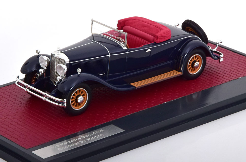 MERCEDES 630K ROADSTER MURPHY ROOF OPEN 1925 DARKBLUE