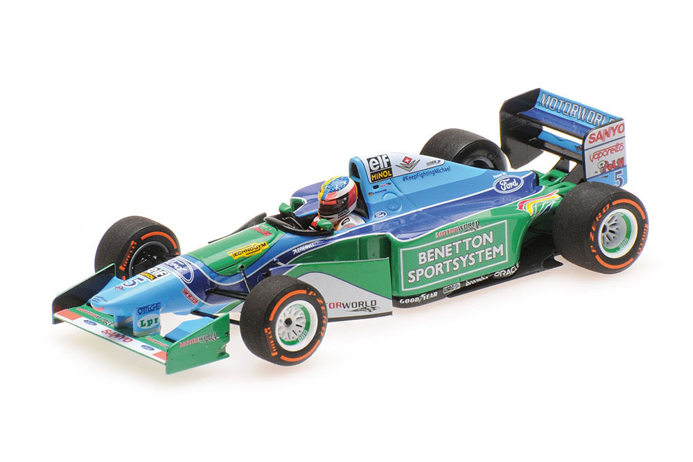 BENETTON FORD B194 MICK SCHUMACHER DEMONSTRATION RUN BELGIAN GP 2017
