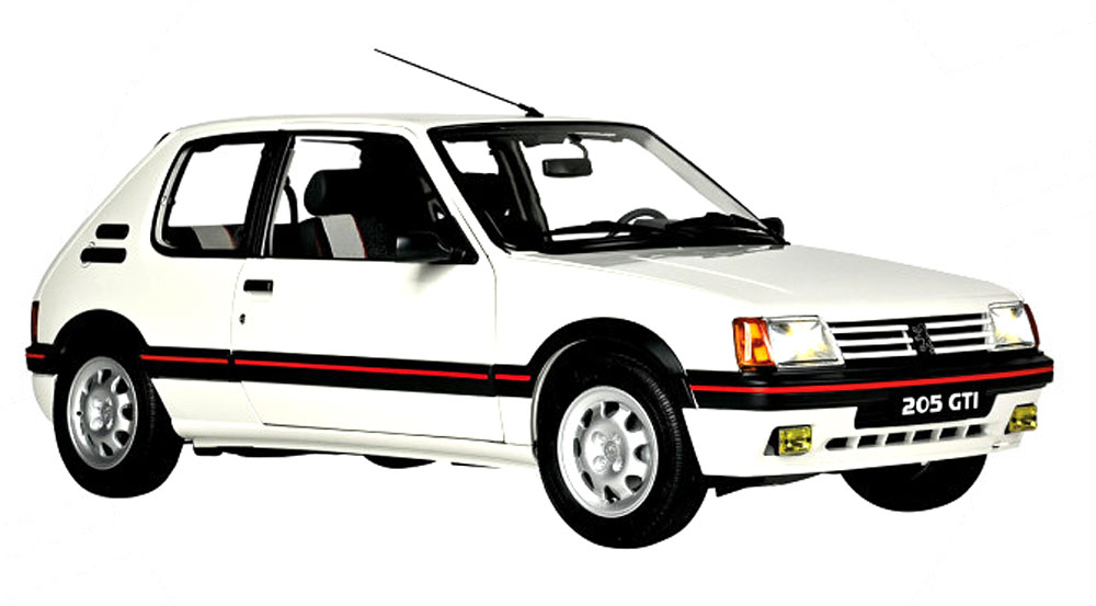 PEUGEOT 205 1.9 GTI KIT WITH 720 PARTS WHITE