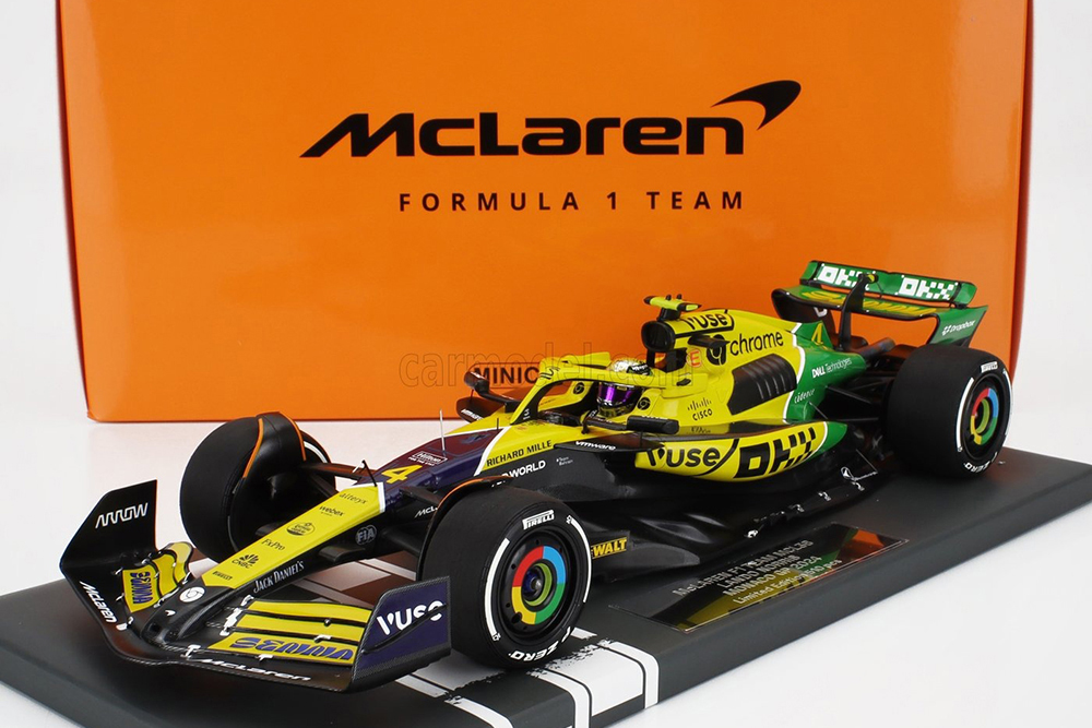 MCLAREN F1 MCL38 TEAM MCLAREN N 4 4TH MONACO GP (SENNA 30TH ANNIVERSARY) 2024 LANDO NORRIS