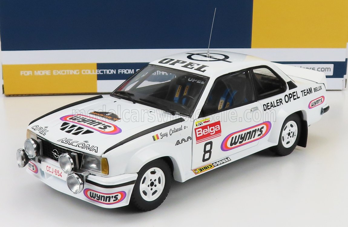OPEL ASCONA 400 NIGHT VERSION #8 2ND RALLY BIANCHI 1981 G.COLSOUL - A.LOPES,  WHITE