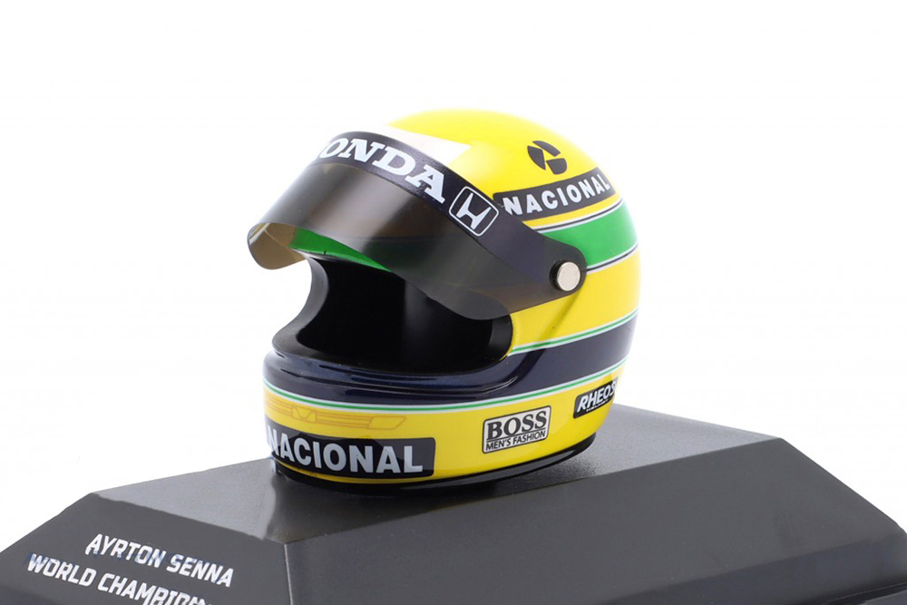 МОДЕЛЬ ШЛЕМА AYRTON SENNA MCLAREN HONDA #1 FORMULA 1 WORLD CHAMPION 1991