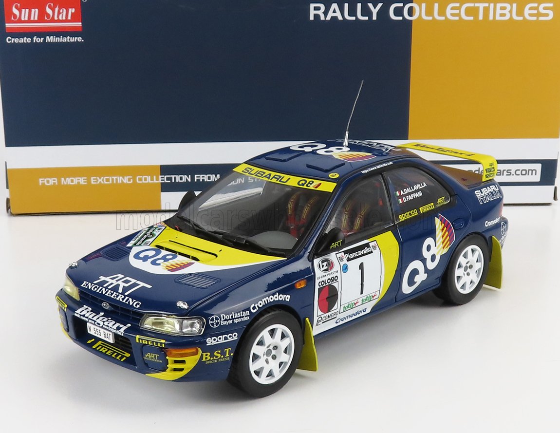 SUBARU IMPREZA 555 N 1 WINNER RALLY PIANCAVALLO 1998 D.ANDREA - F.DANILO, BLUE
