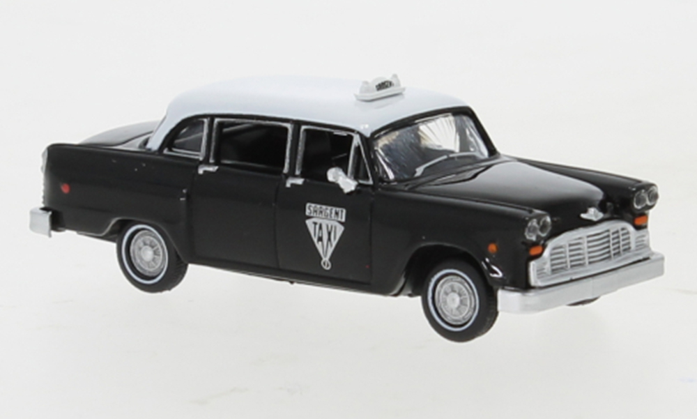 CHECKER CAB SARGENT WINNIPEG 1974, BLACK/WHITE (ДЛИНА МОДЕЛИ 3-5 СМ)