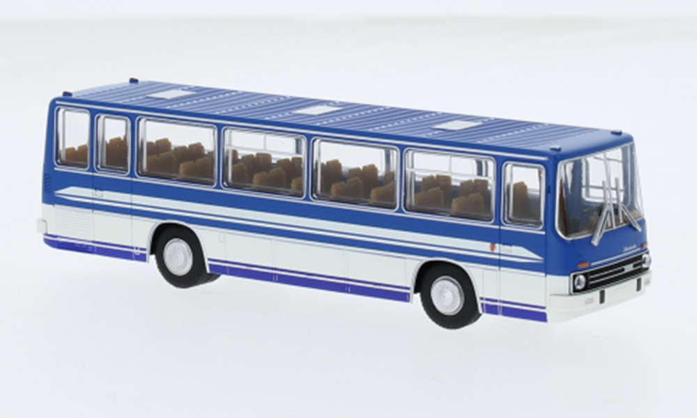 IKARUS 255.72 1972, BLUE / WHITE (ДЛИНА МОДЕЛИ 3-5 СМ)