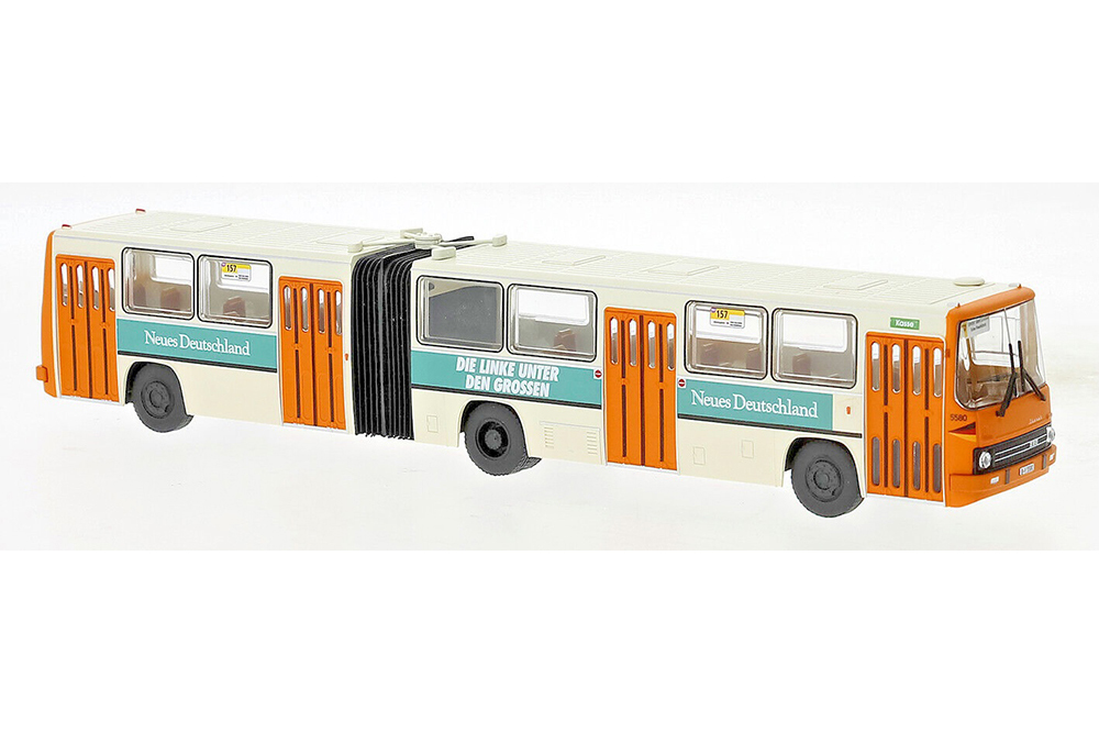 IKARUS 280.02 BVB NEUES DEUTSCHLAND 1990 БЕЛЫЙ (ДЛИНА МОДЕЛИ 3-5 СМ)