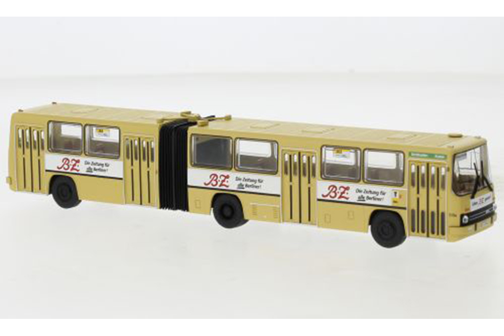 IKARUS 280.02 BVG B.Z. 1991 БЕЖЕВЫЙ (ДЛИНА МОДЕЛИ 3-5 СМ)