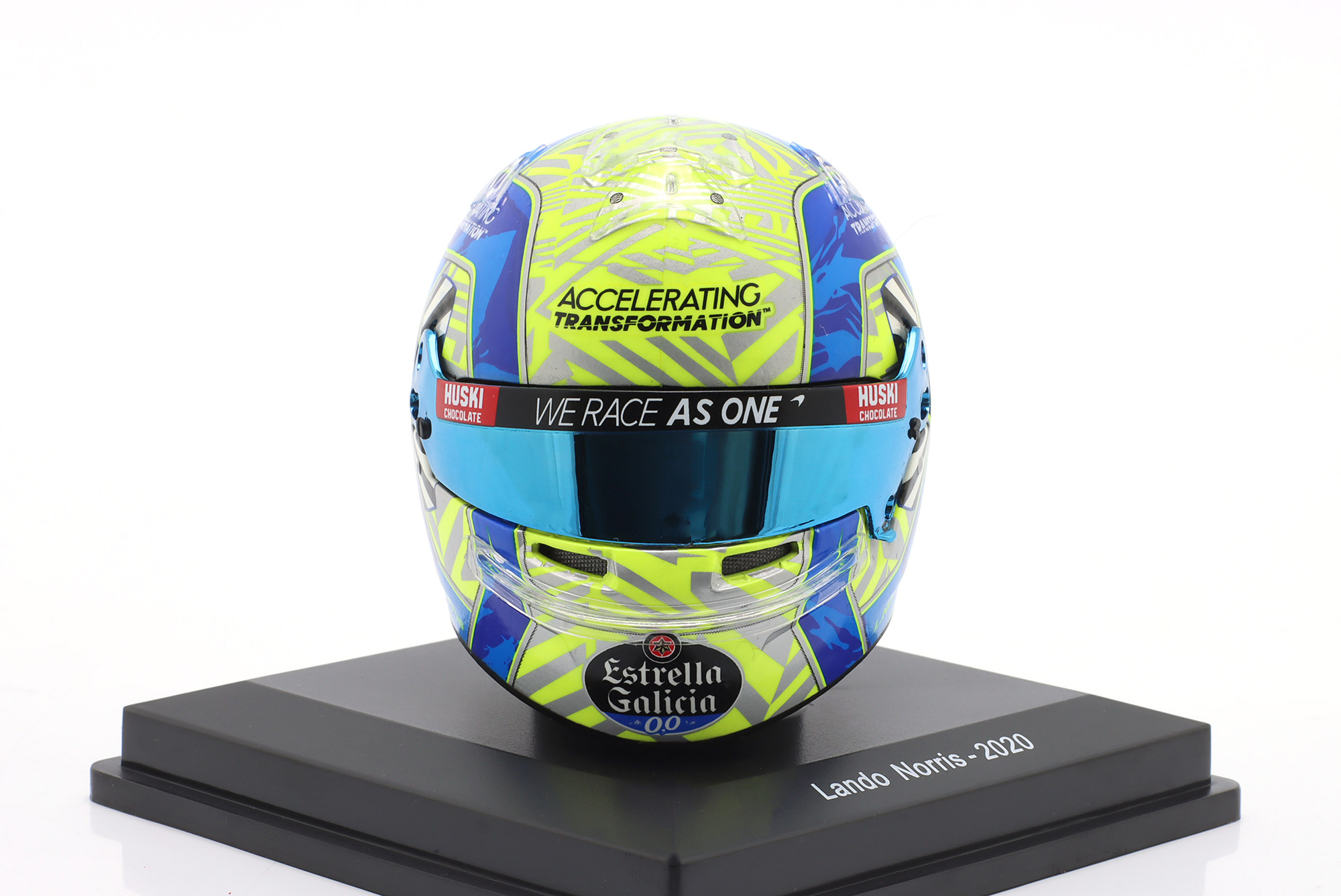 ШЛЕМ LANDO NORRIS #4 MCLAREN F1 TEAM FORMULA 1 2020 / ЛАНДО НОРРИС №4 КОМАНДА МАКЛАРЕН ФОРМУЛА-1 2020