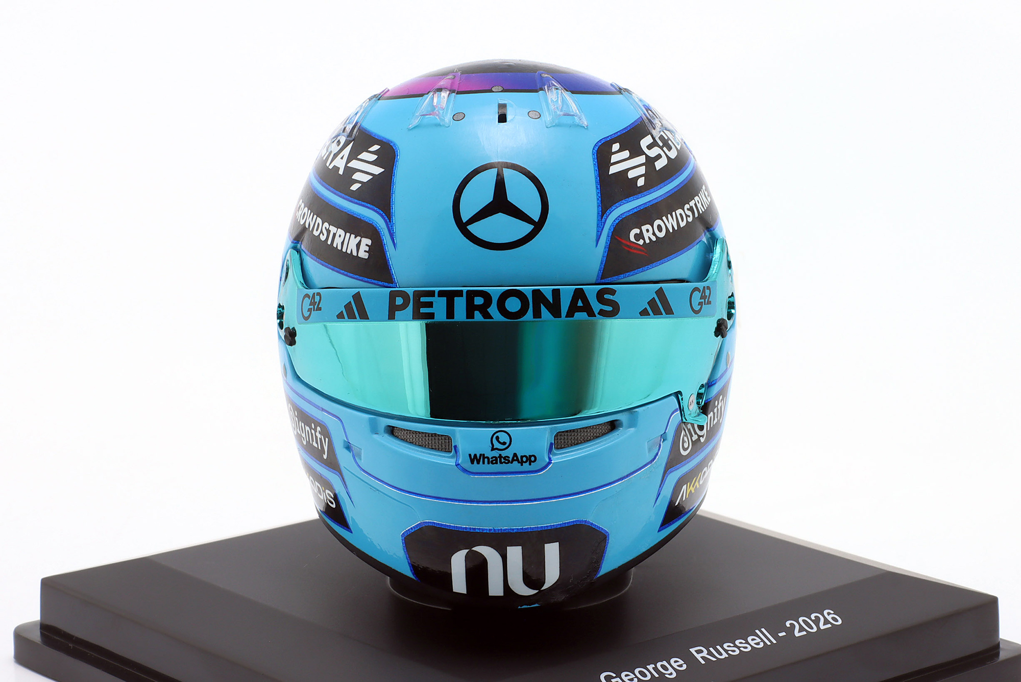 ШЛЕМ GEORGE RUSSELL MERCEDES-AMG W17 #63 FORMULA 1 2026 / ДЖОРДЖ РАССЕЛЛ МЕРСЕДЕС-АМГ W17 ФОРМУЛА-1