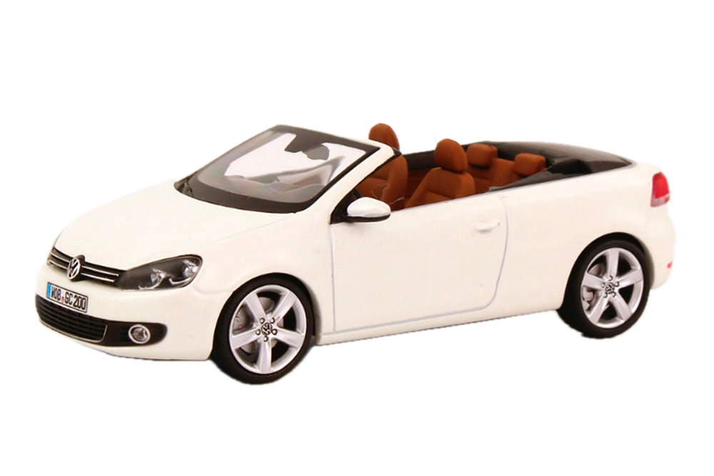 VW VOLKSWAGEN GOLF VI CABRIOLET (2012), WHITE METALLIC