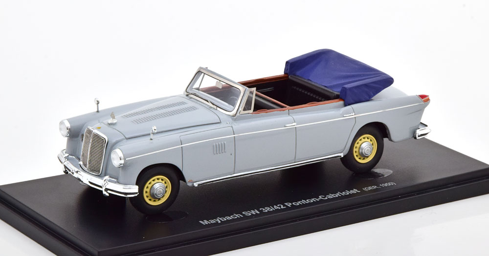 MAYBACH SW 38/42 PONTON CONVERTIBLE 1950 GREY BLUE