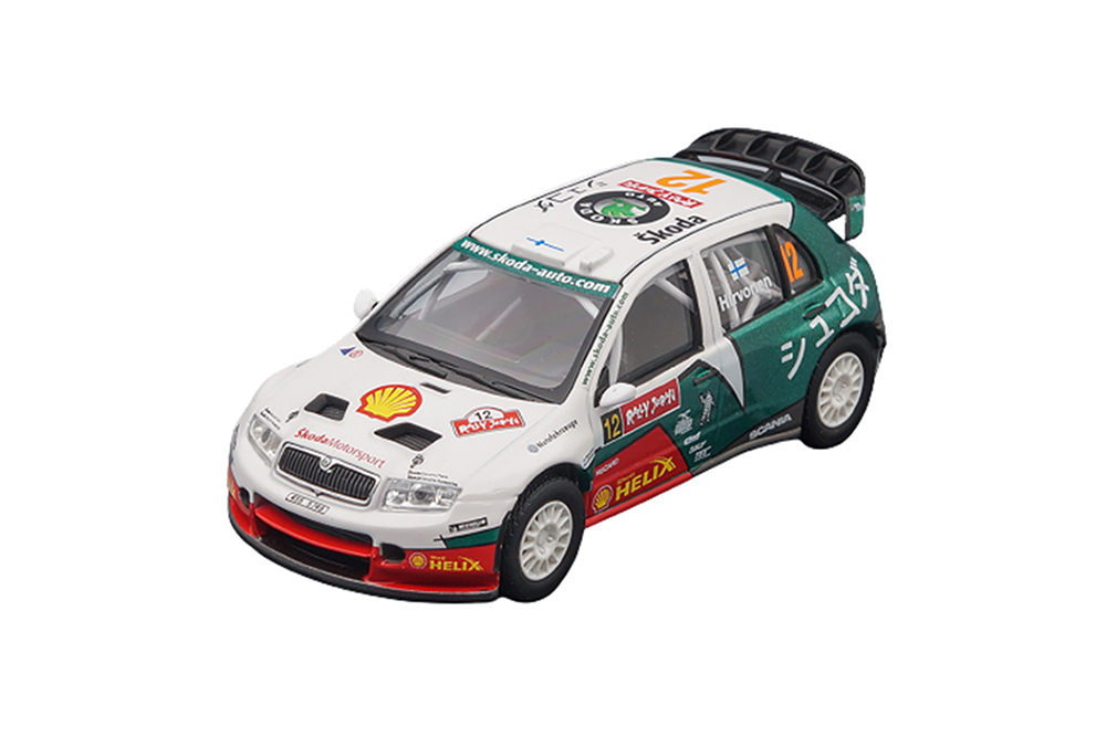 SKODA FABIA WRC EVO II RALLYE JAPAN 2005 WHITE/GREEN / SKODA FABIA WRC EVO II РАЛЛИ ЯПОНИЯ 2005 БЕЛЫЙ/ЗЕЛЕНЫЙ