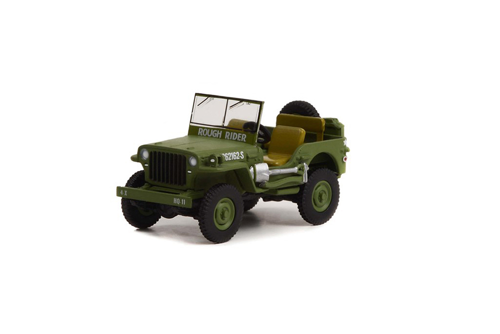 JEEP WILLYS MB 4X4 #20362162-S THEODORE ROOSEVELT U.S. ARMY UTAH BEACH NORMANDY 1942 (ДЛИНА МОДЕЛИ 6-10 СМ)