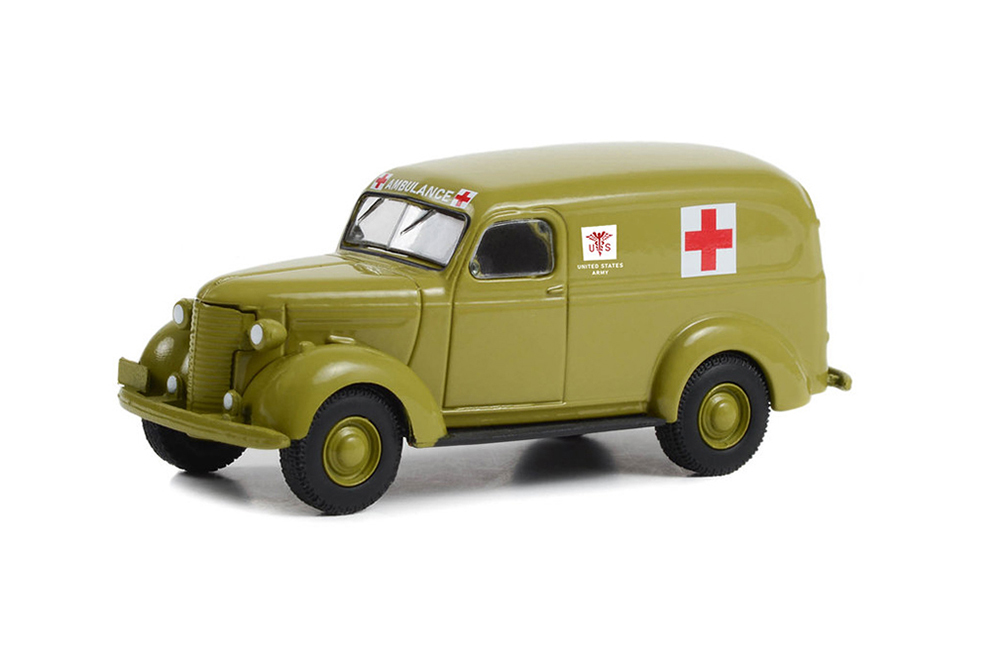 CHEVROLET PANEL TRUCK AMBULANCE U.S. ARMY 1939 (ДЛИНА МОДЕЛИ 6-10 СМ)