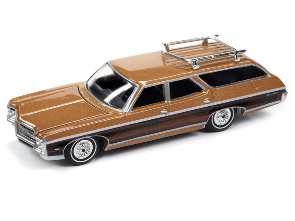 CHEVROLET KINGSWOOD ESTATE WAGON CHAMPAGNE 1970 GOLDEN METALLIC (ДЛИНА МОДЕЛИ 6-10 СМ)