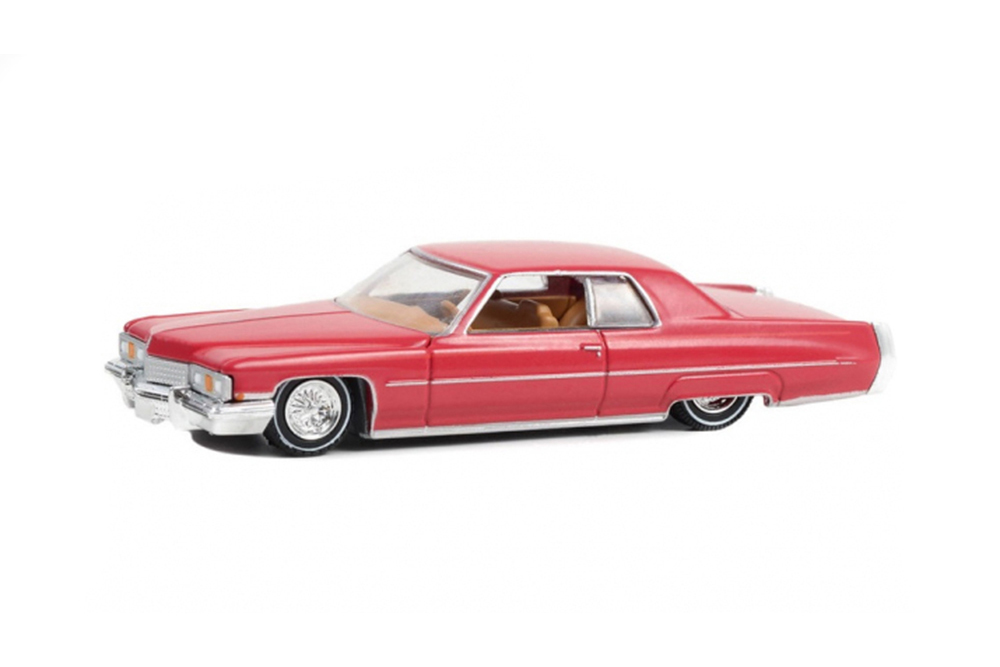CADILLAC COUPE DEVILLE CUSTOM 1973 MAROON (ДЛИНА МОДЕЛИ 6-10 СМ)