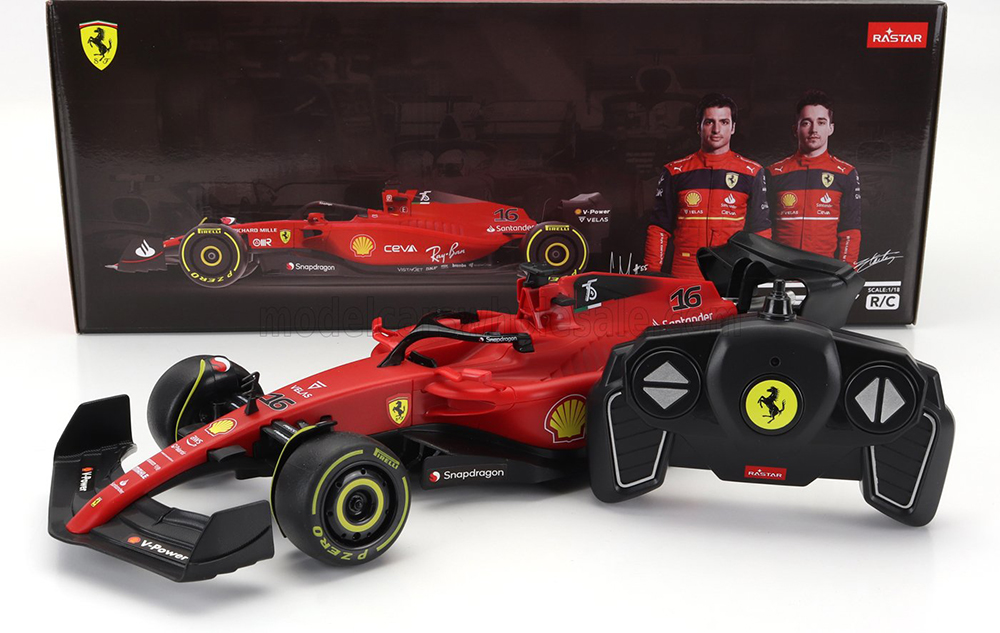 FERRARI F1-75 TEAM SCUDERIA FERRARI N16 SEASON 2022 CHARLES LECLERC, RED