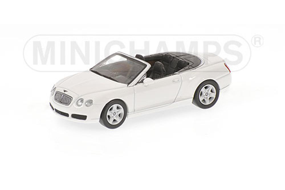 BENTLEY CONTINENTAL GT CABRIOLET 2007 БЕЛЫЙ (ДЛИНА МОДЕЛИ 6-10 СМ)