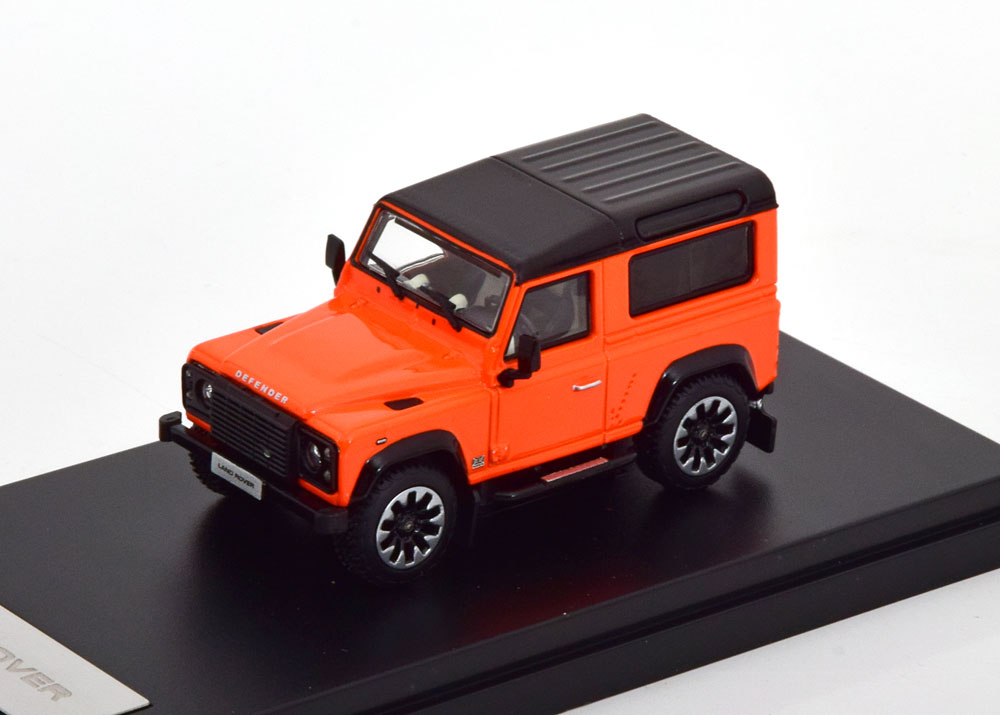 LAND ROVER DEFENDER 90 WORKS V8 2018 ORANGE BLACK (ДЛИНА МОДЕЛИ 6-10 СМ)