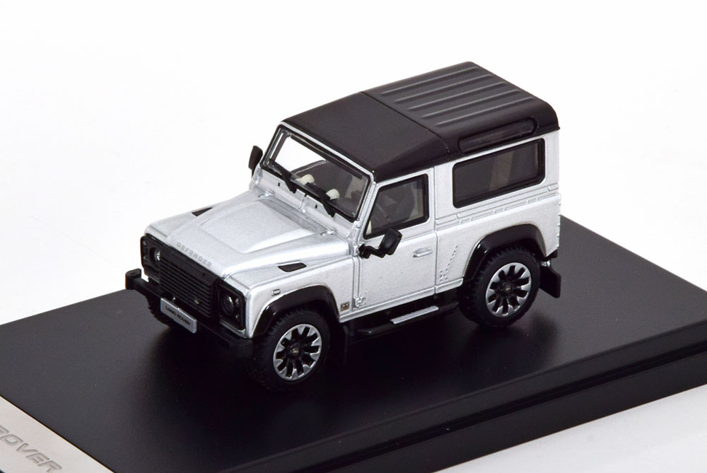 LAND ROVER DEFENDER 90 WORKS V8 2018 SILVER (ДЛИНА МОДЕЛИ 6-10 СМ)
