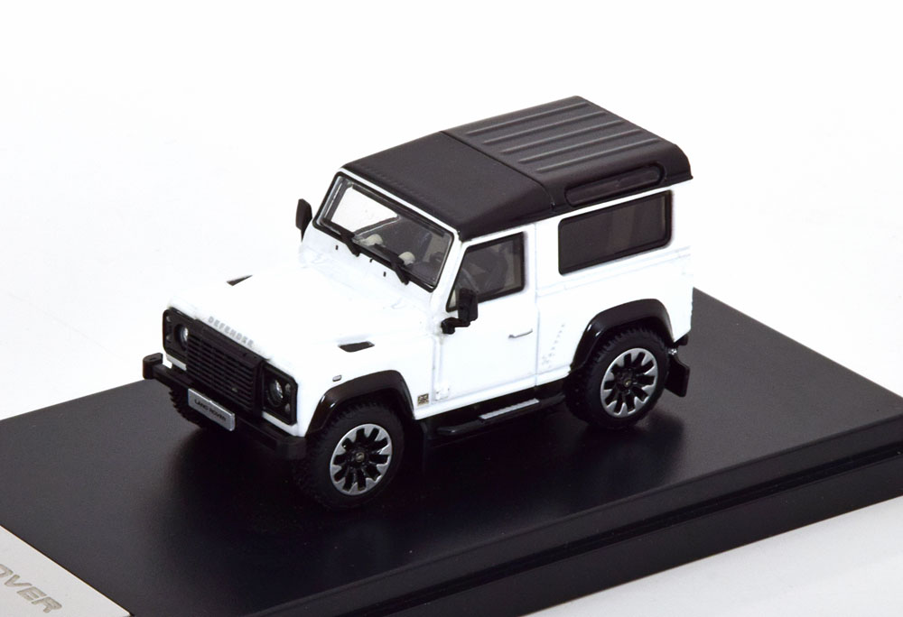 LAND ROVER DEFENDER 90 WORKS V8 2018 WHITE BLACK (ДЛИНА МОДЕЛИ 6-10 СМ)