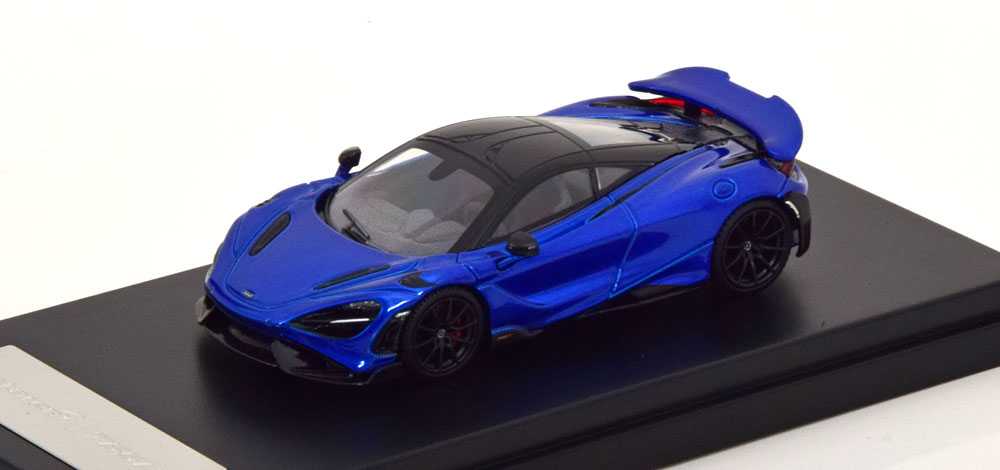 MCLAREN 765LT DARKBLUE-METALLIC BLACK (ДЛИНА МОДЕЛИ 6-10 СМ)