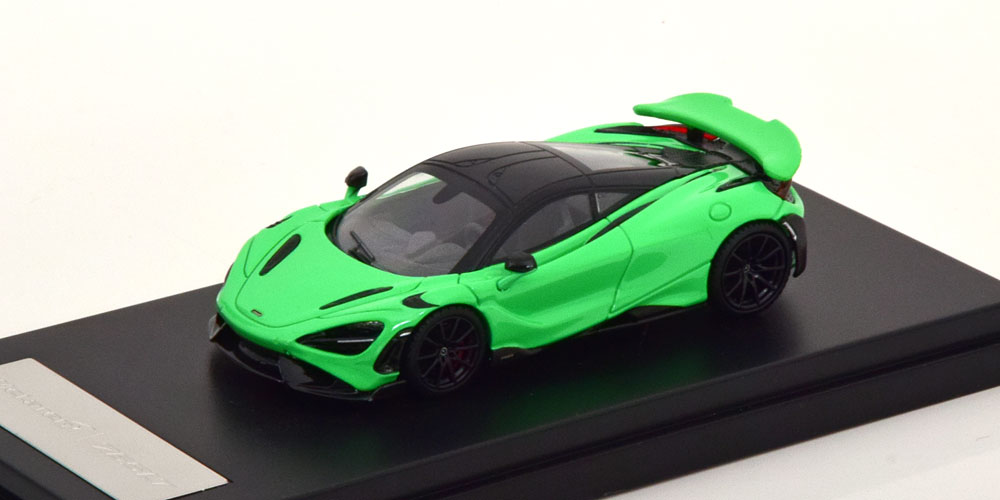 MCLAREN 765LT GREEN BLACK (ДЛИНА МОДЕЛИ 6-10 СМ)