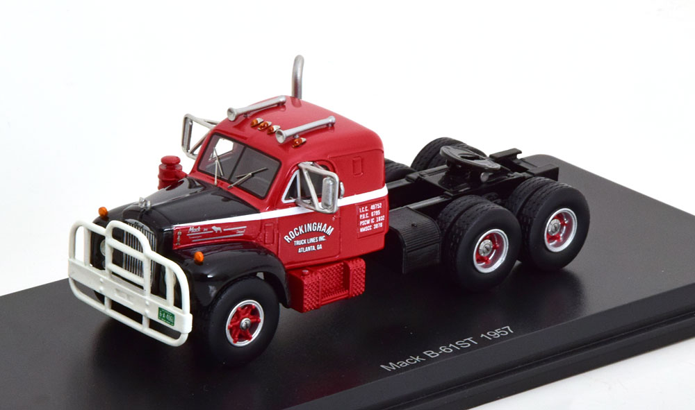 MACK B-61ST TOWING VEHICLE 1957 RED BLACK (ДЛИНА МОДЕЛИ 6-10 СМ)