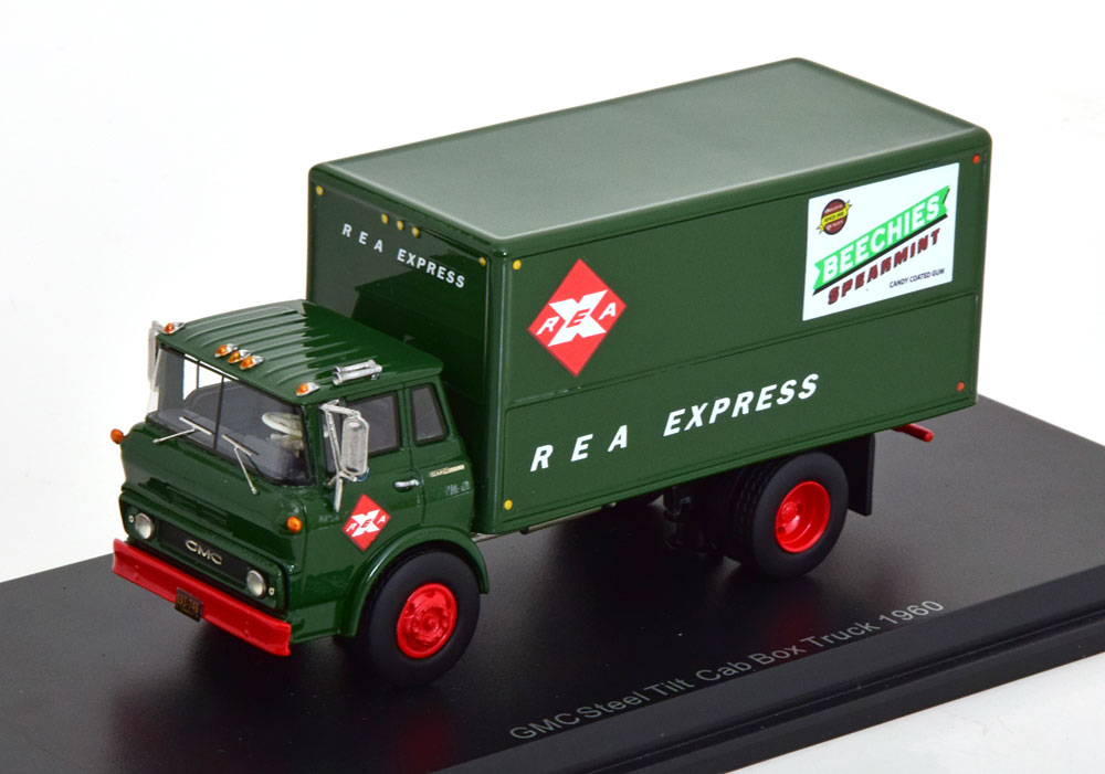 GMC STEEL TILT CAB REA EXPRESS 1960 GREEN RED (ДЛИНА МОДЕЛИ 6-10 СМ)
